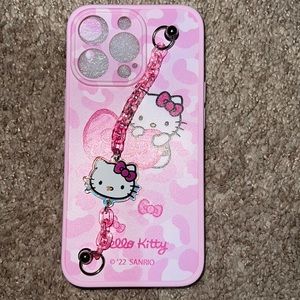 Hello Kitty IPhone 13 Pro Phone Case with Hand Strap